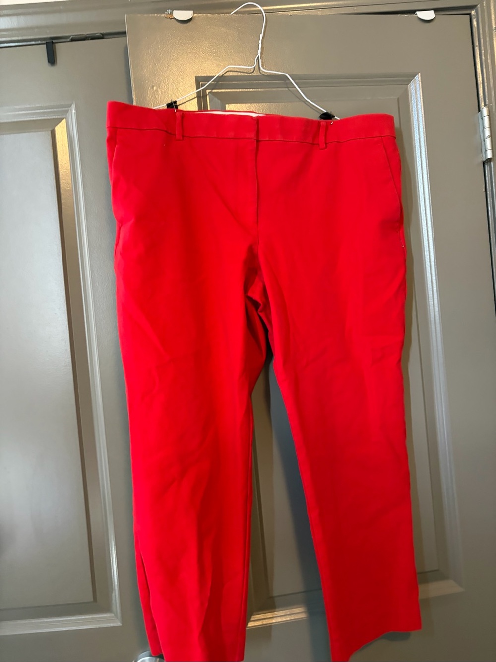 Ann Taylor Bright Red ankle Pants